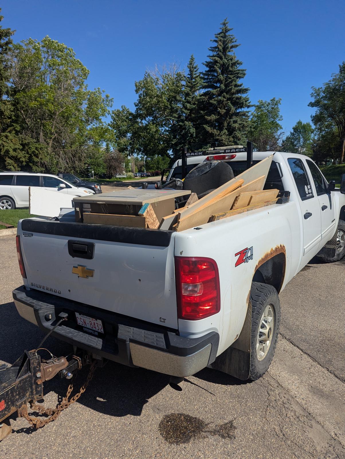 Blackout Solutions hauling junk from a residential property